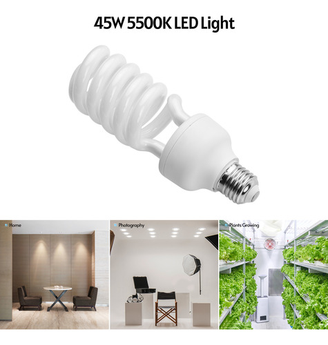 Bombilla Led De 5500 K, Luz Diurna, Fluorescente, Espiral