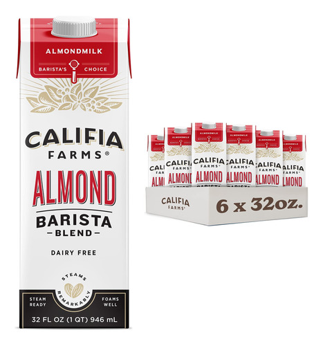 Califia Farms, Leche De Almendras, Mezcla Barista Original,