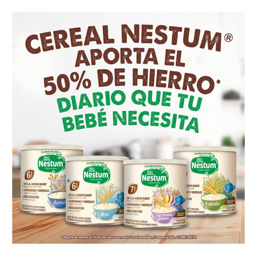Nestum Cereal Lactantes, Vitaminas Y Minerales, 4 Pzas 270 G