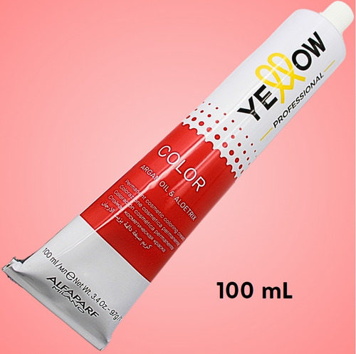 Tintes Permanente Alfaparf Yellow Color + Peroxide 20 Vol-6% 6.66s - Rubio Oscuro Rojo Súper Intenso