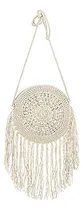 Comprar Bolso De Hombro Goclothod Con Flecos De Ganchillo Para Mujer