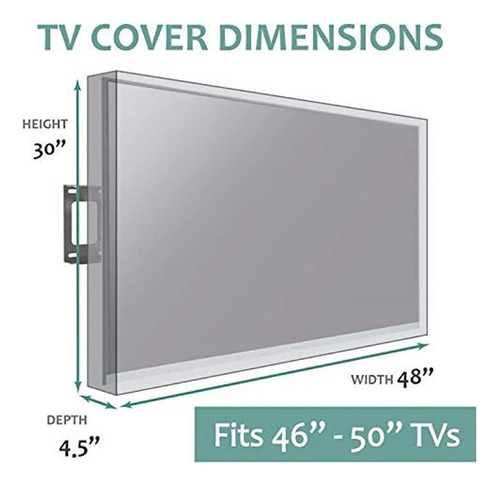 Cubierta Para Tv Para Exteriores 46  , 48 , 49  - Protector