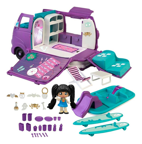 Set Pinypon Caravana Van Terrific Brilla + 25 Accesorios 