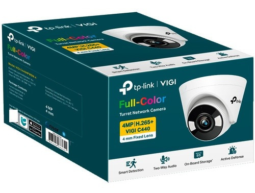 Camara Ip Tipo Turret Tp Link Vigi C440 - Electromundo Color Blanco