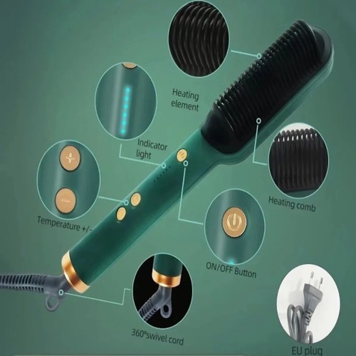 Imagem 2 de 9 de Escova Anion Cabelo 3x1 Escova Alisadora Elétrica Escova 3 E