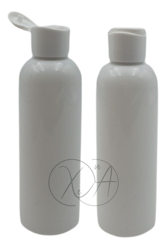 Envases Plasticos Botella Blanca 100 Ml Tapa Flip Top X 100