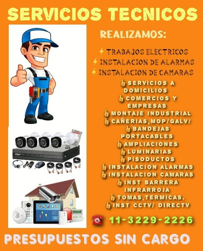 Imagen 1 de 6 de Instalacion Y Servicio Tecnico De Camaras Y Alarmas