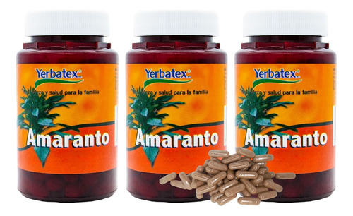 Pack 3 Té De Hierba Amaranto Envase Con 65 Piezas C/u