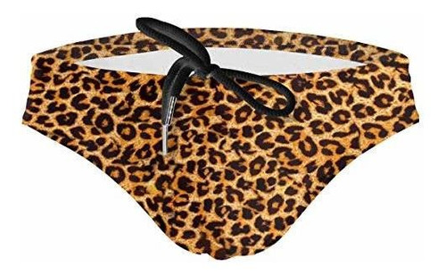 Leopard Print Animal Skin Hombres Quick Dry Boxer W4pjk