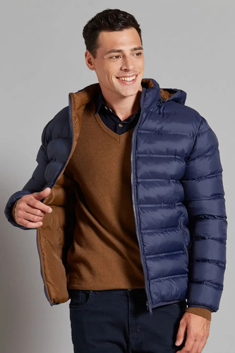 Campera Devre Inflada Reversible Con Capucha 01d000117001