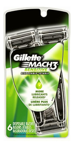 Gillette Mach3 Máquina De Afeitar Desechable 6 Pz