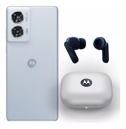 Motorola Edge 50 Fusion Con Buds Guitar Marshmallow Blue