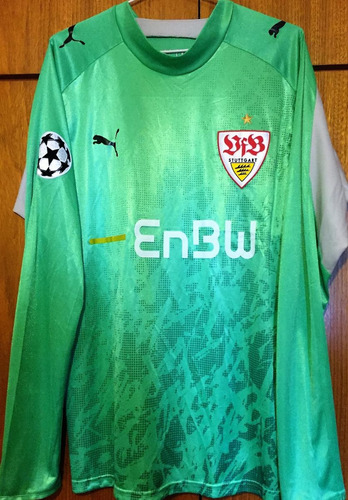 Camisa Stuttgart 2007/08 Preparada Jogo Champions League