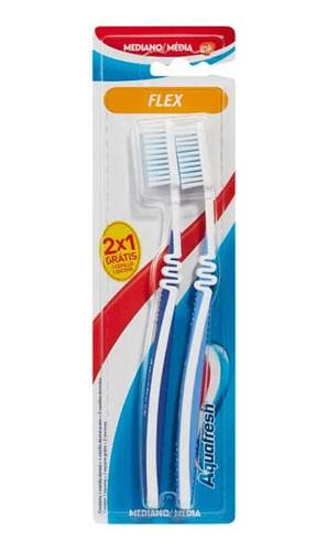 Cepillo Dental Aquafresh Flex Medio 2x1