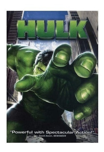 Dvd Hulk (hulk) (2003) Edición Especial 2 Discos Eric Bana (Usado)