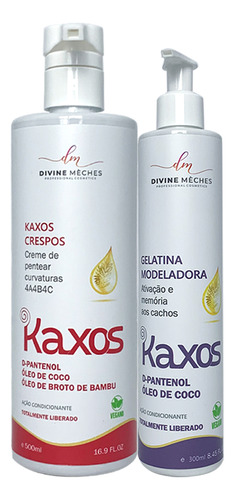 Kit Kaxos Divine Mèches Creme Para Crespos + Gelatina