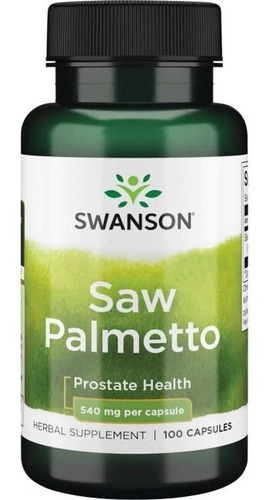 Saw Palmetto Hecho En Usa 100cap 540mg Puro Inhibe Dht