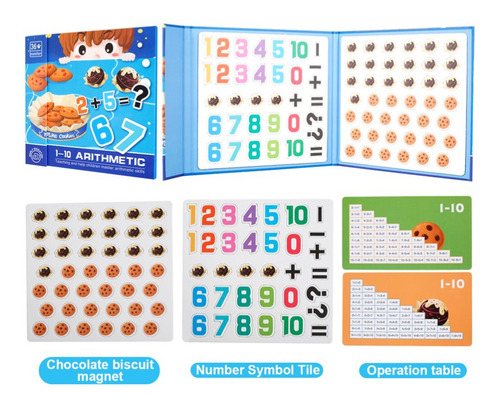 Libro Magnético Enseñanza Matemática Didáctico Galletas