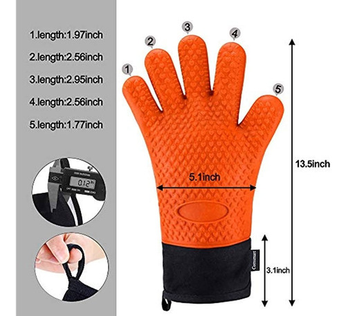 Guantes De Horno, Guantes De Cocina Resistentes Al Calor Gua