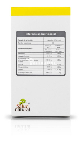 Suplemento En Cápsulas Salud Natural Sharky Caps En Frasco 60 Un