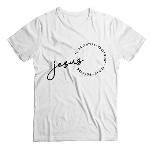 Remera Cristiana Algodón Blanca Para Adulto M3