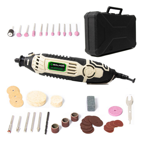 Minitorno eléctrico 170 watts 40 accesorios Salkor 50hz frecuencia 50 Hz potencia 170 W