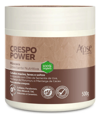 Apice Crespo Power Mascara Umectante Nutritiva 500g