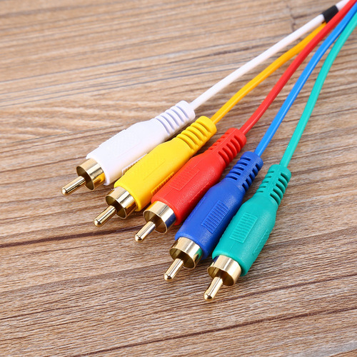 Convertidor De Audio Y Vídeo Hdmi Macho A 3 Rca Av De 0,5 M,
