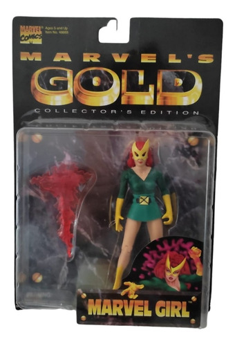 Marvel Girl Jean Grey X-men Marvel Gold  Toy Biz Vintage