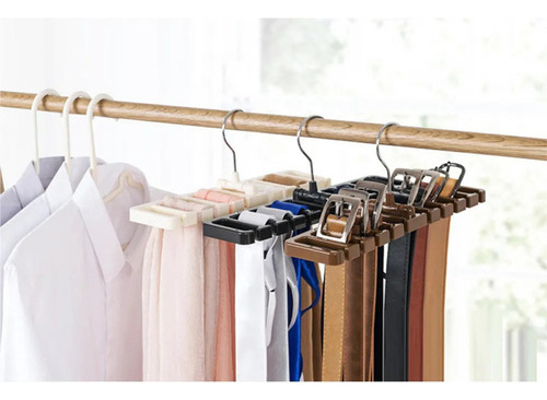 2 Percheros Para Ropa, Soporte Para Cinturones Y Corbatas