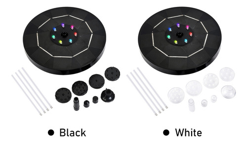 Fuente Led Solar 35w Colorida Para Estanque