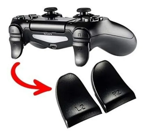 Prolongador Gatillo Mando Ps4 Extensor Trigger L2 R2 Kit 2pc