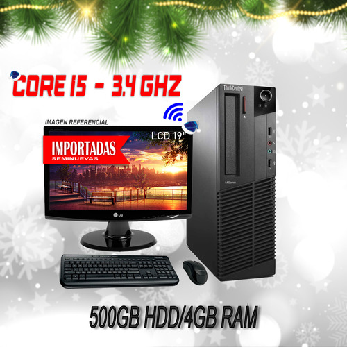 Computadora Completa Corei5 /ram 4gb/pantalla Panorámica