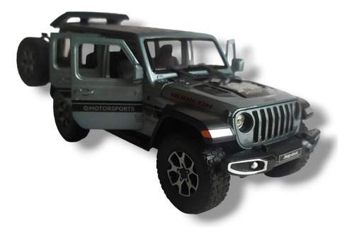 Auto Metálico A Escala 1:22. Jeep Wrangler, Con Luces.