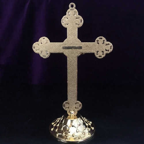 Crucifijo De Pie Con Base De Aleación Para Decoración De Cap