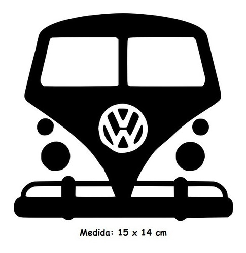 Adesivo Vw Antigo Volkswagen Retrô Kombi Corujinha Kom-13