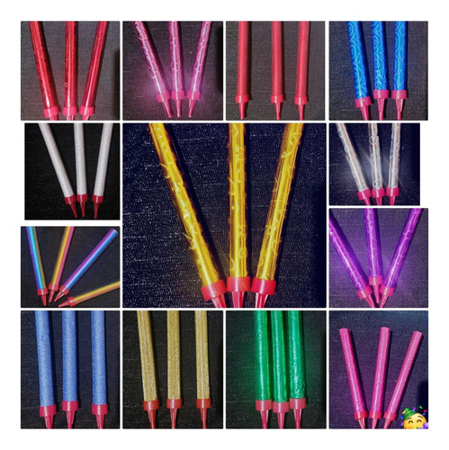 Velas De Chispas Para Pastel