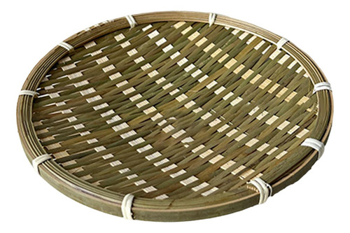 Cesta De BambĂș, Tejida, Bandeja Decorativa, Cesta Para 22cm