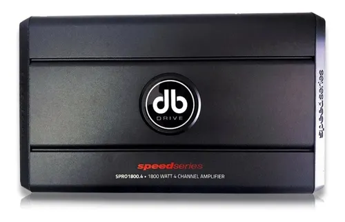 comprar Amplificador De Audio Para Auto Db Drive Spro1800.4 Speed Series 4 Canales Clase Ab 1800 Watts Color Negro