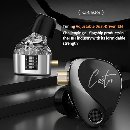Xinnuo Audiófonos Hifi Kz Castor Monitor Con Interruptor De