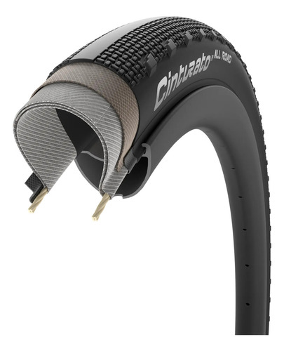 Llanta Pirelli Cinturato Gravel All Road Classic 700×50 Tubeless Negro/café