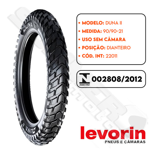 Par Pneu Xtz 125/ Xt 225 90-90-21 + 110-80-18 Duna 2 Levorin
