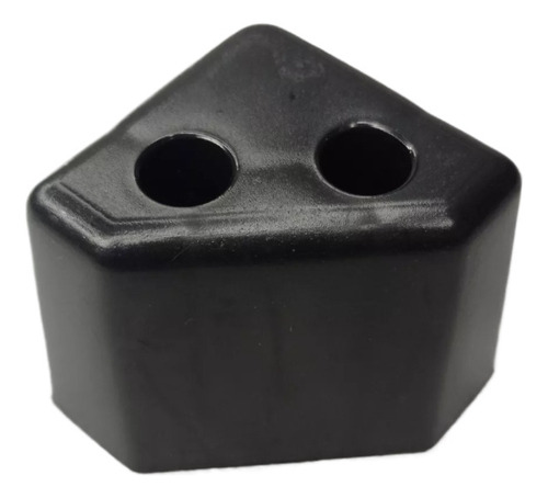 Pata Para Muebles Sala Triangular Plástico 5.7cm Negro 12 Pz