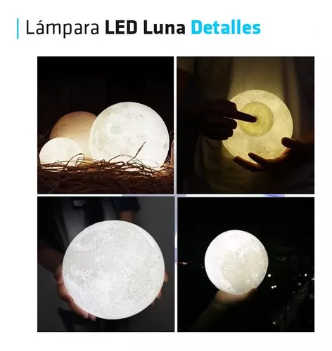 Lámpara de luna con pilas de 8CM