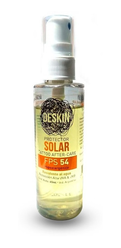 Protector Solar Para Tatuaje Fps 54  Deskin X 65ml