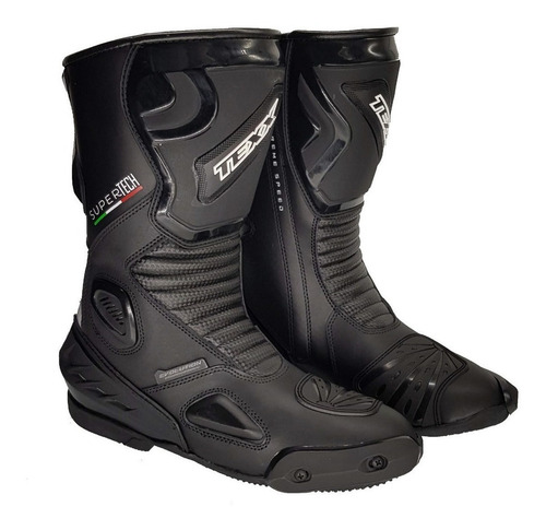 Imagem 1 de 10 de Bota Motociclista Texx Super Tech V2 Couro Esportiva