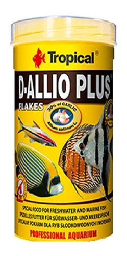 Alimento D-allioplus Copos Ajo 30% P/pez Disco 100g Tropical