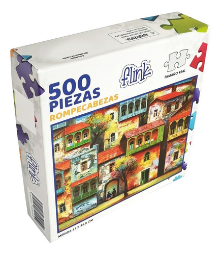 Rompecabezas Flink Casas de 500 piezas