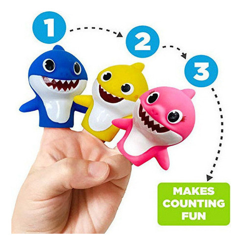 Juego De Muñecos Con Dedos Baby Shark, 5 Piezas