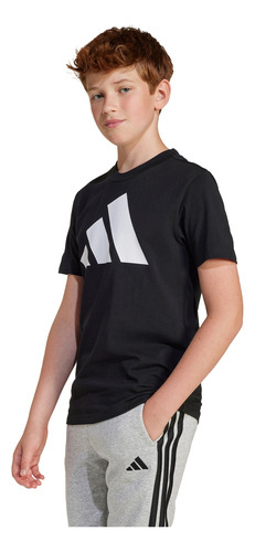 Polera adidas Casual Essentials Niños Negro Jc9660